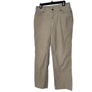 LL Bean Pants Womens 29” Khaki Corduroy Favorite Fit Curvy Straight